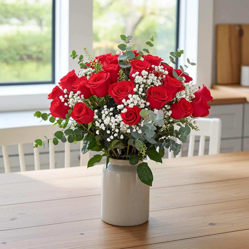 RAMO DE ROSAS ROJAS PREMIUM (6 - 50 Uds.)