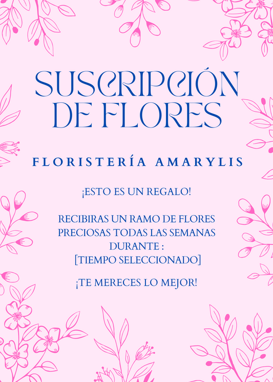 SUSCRIPCIÓN DE FLORES