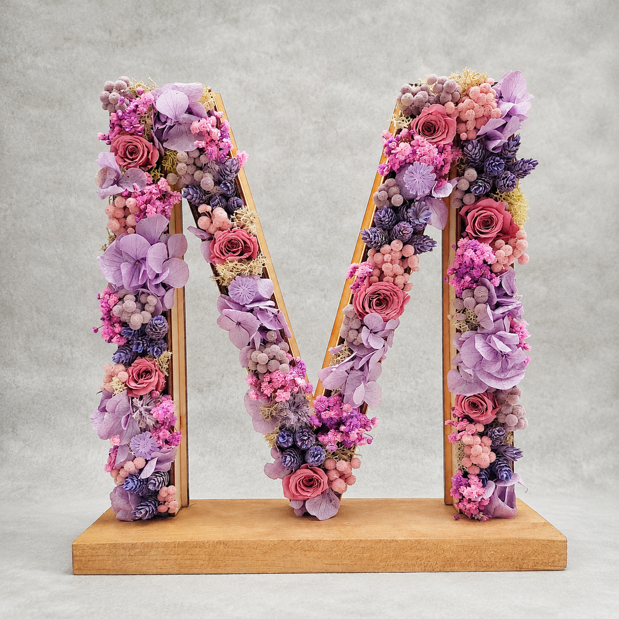 LETRAS DE FLORES PRESERVADAS