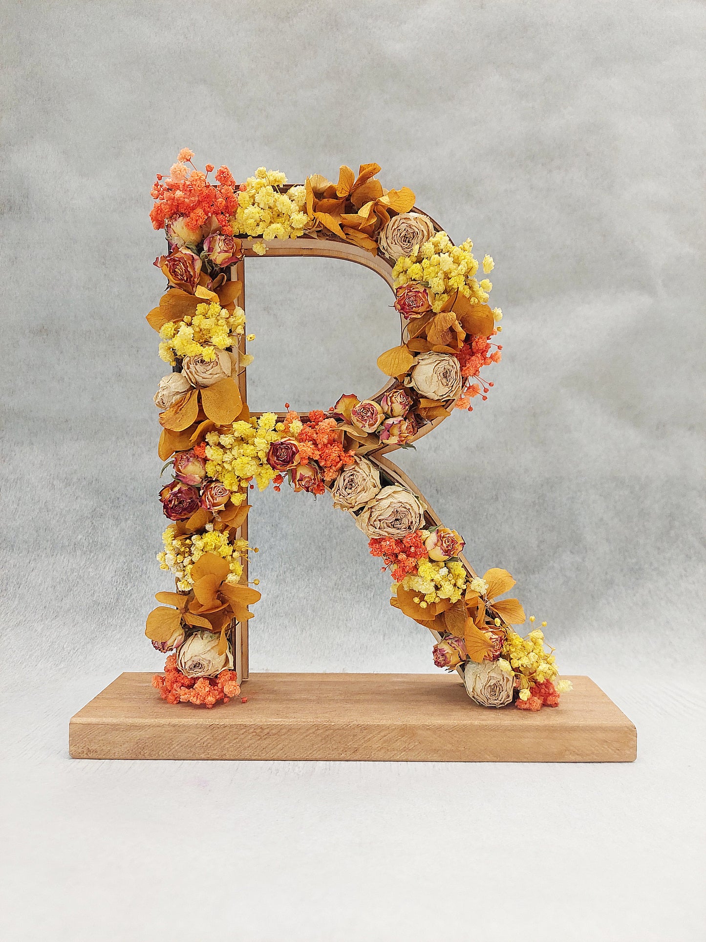 LETRAS DE FLORES PRESERVADAS