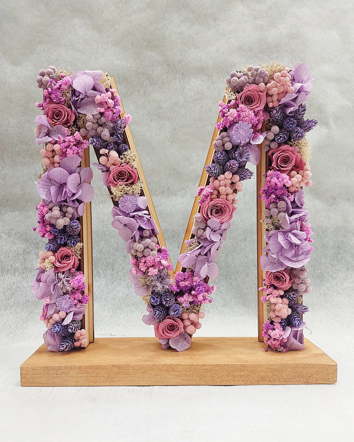 LETRAS DE FLORES PRESERVADAS