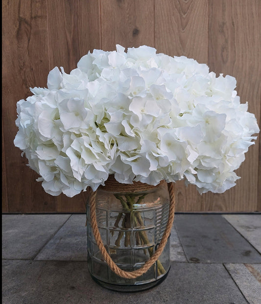 HORTENSIAS BLANCAS ARTIFICIALES PREMIUM