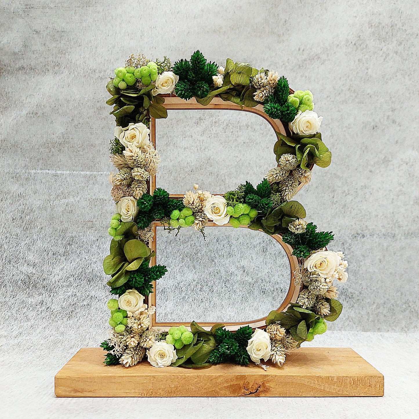 LETRAS DE FLORES PRESERVADAS