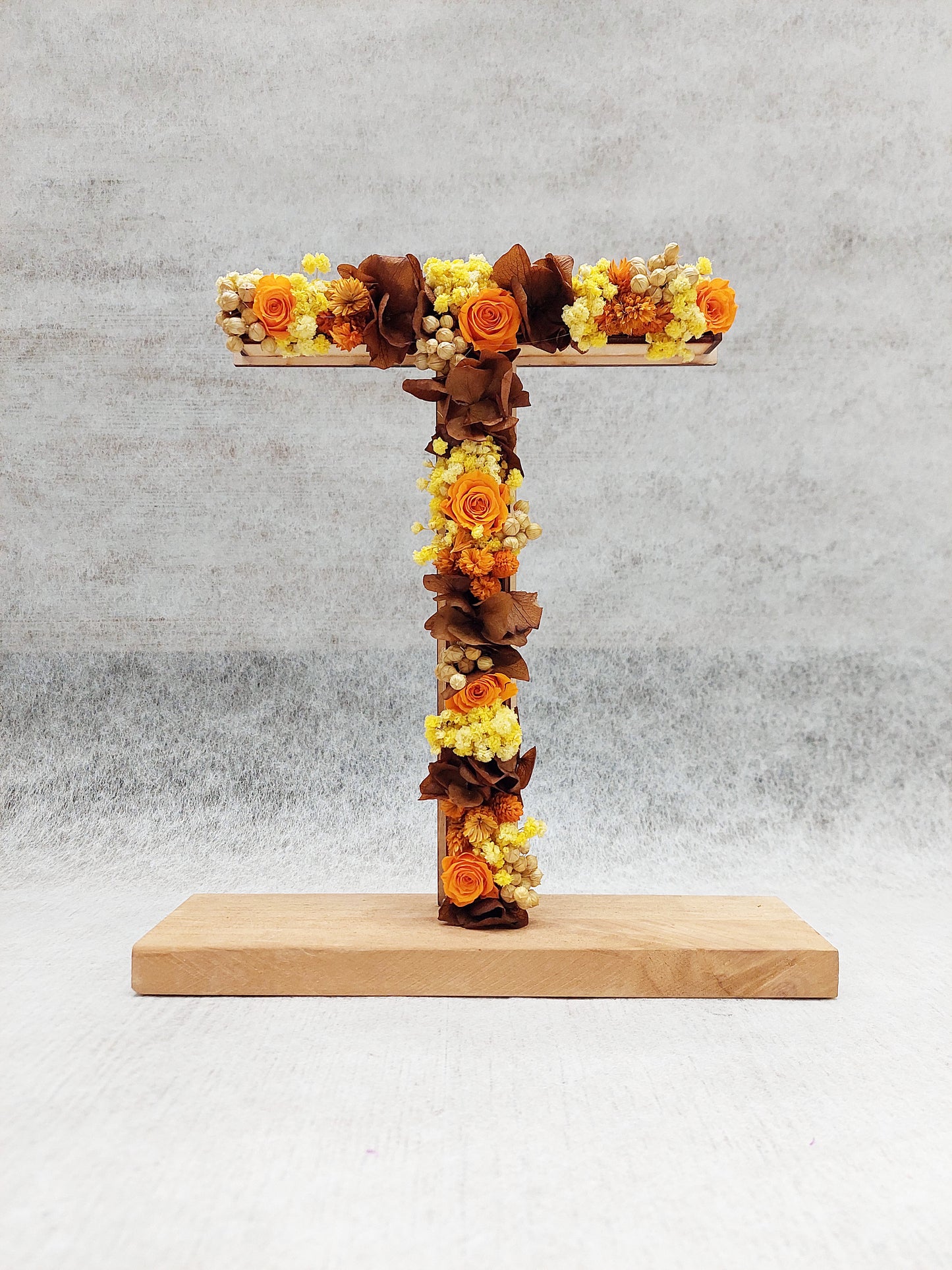 LETRAS DE FLORES PRESERVADAS