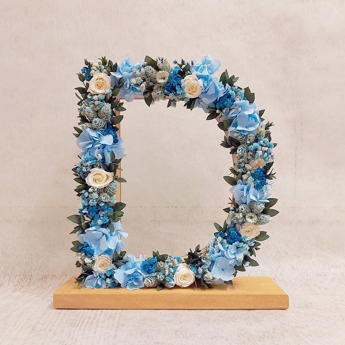 LETRAS DE FLORES PRESERVADAS